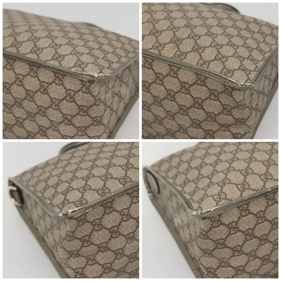 GUCCI GG Supreme Hand Bag PVC Beige Gold 190259 Auth ep10602 - Picture 14 of 16
